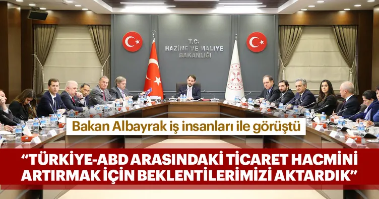 Bakan Albayrak iş insanları ile görüştü
