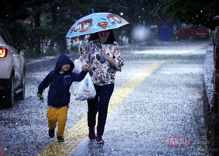 Ankara’yı sağanak ve dolu yağışı vurdu