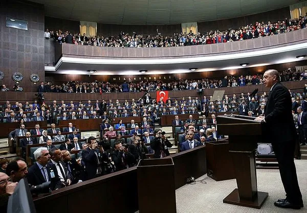 Cumhurbaşkanı Erdoğan'ın katıldığı AK Parti grup toplantısından kareler