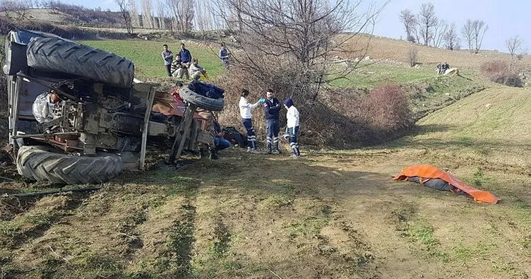 Amasya’da traktör devrildi: 1 ölü