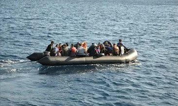 Lastik botta sürüklenen 24 sığınmacı kurtarıldı