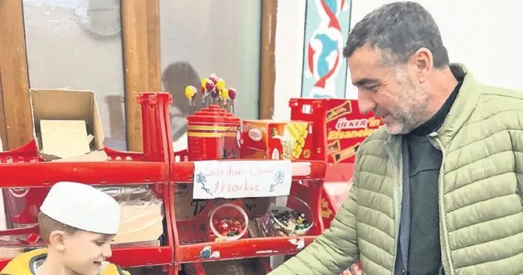 Camide çocuklara özel mini market