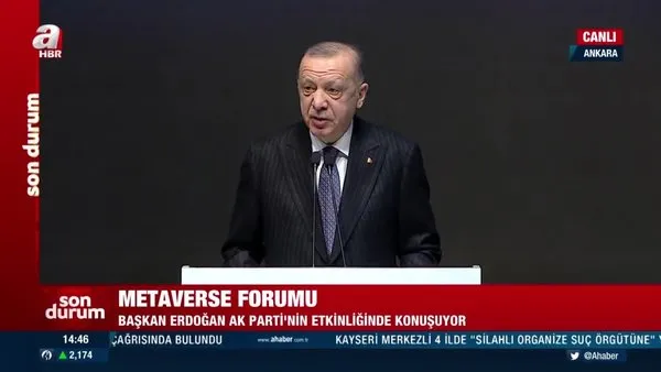 Başkan Erdoğan'dan Metaverse Forumu'nda Silikon Vadisi açıklaması | Video