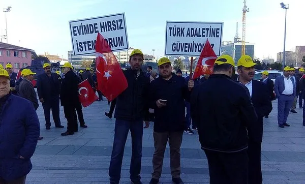 Taksicilerden UBER eylemi