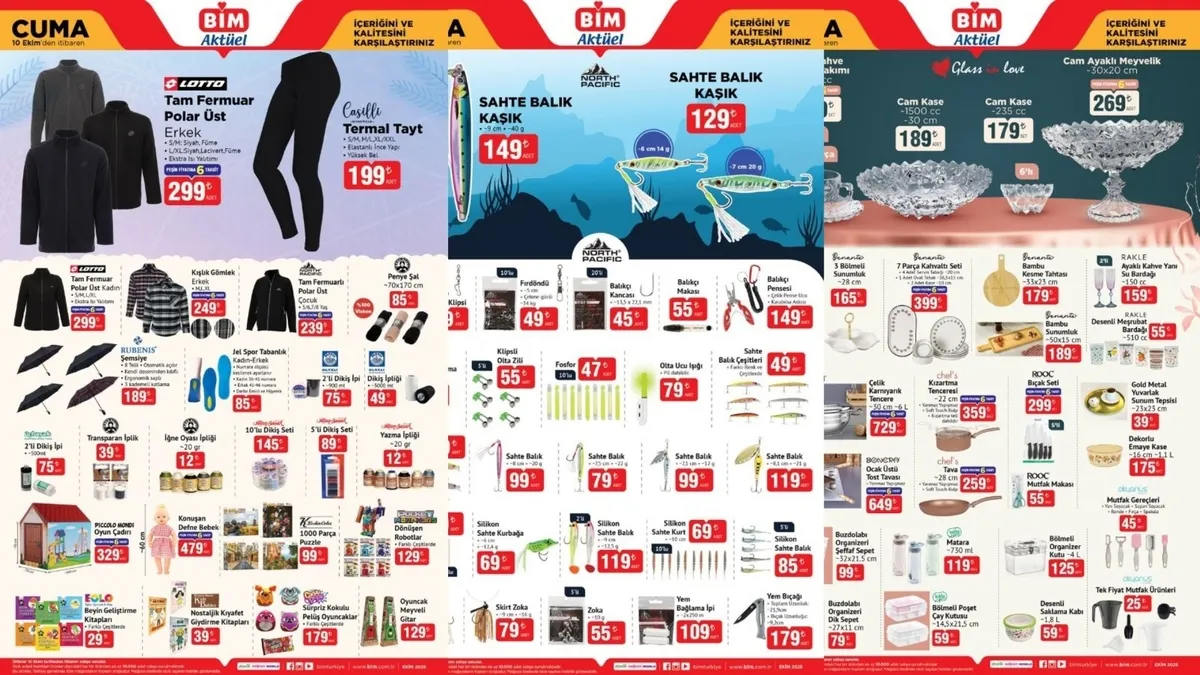 BİM AKTÜEL FIRSATLARI! BİM aktüel 7-10 Ekim broşürü: Mutfak robotu, televizyon, olta takımı, akıllı saat...