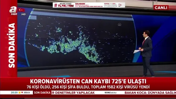 Sağlık Bakanı Fahrettin Koca açıklamıştı: İşte il il Türkiye'nin koronavirüs yoğunluk haritası | Video