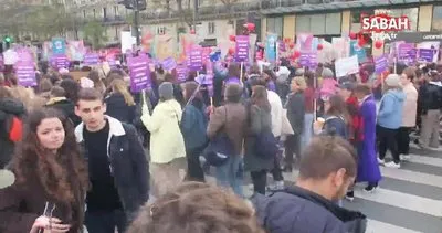 Paris’te kadın cinayetleri protestosu | Video