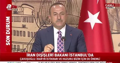 Son dakika: Dışişleri Bakanı Çavuşoğlu’ndan İstanbul’da İran Dışişleri Bakanı Zarif ile ortak basın toplantısı | Video