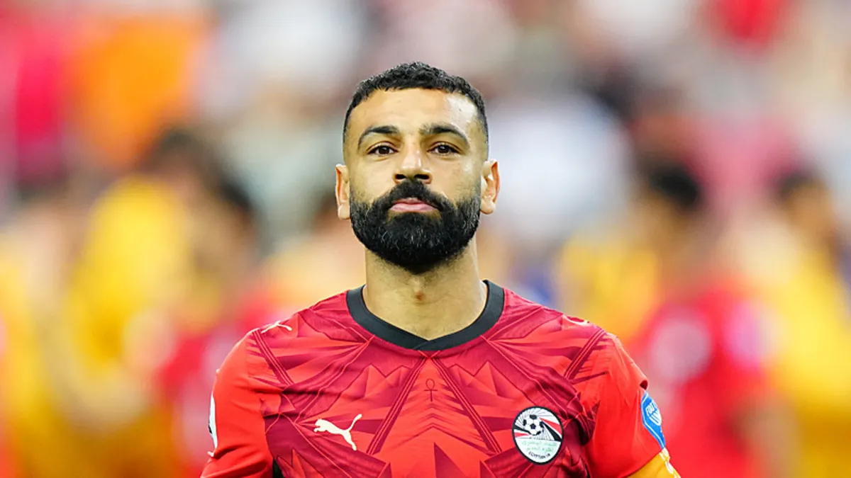 Mısır Milli Takımı kaptanı Mohamed Salah, Dünya Kupası maçında.