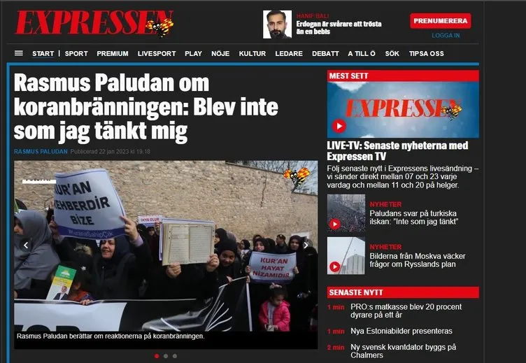 İslam düşmanı Rasmus Paludan rezil eylemi sonrası konuştu!  ’Korkuyorum’