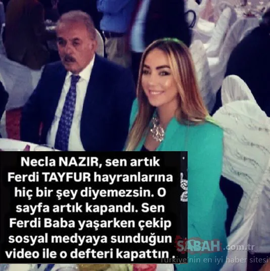 Ferdi Tayfur’un yeğeni Şirin fan sayfasının yayınladığı zehir zemberek o mesajı paylaştı: Sen artık…