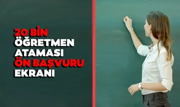 ÖĞRETMEN ÖN BAŞVURU EKRANI 2024: MEB ile 20 bin öğretmen ataması başvuru şartları neler? İşte atama sayıları ve branş tablosu