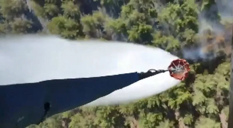 Son dakika | Marmaris'teki yangında baş döndüren hava trafiği