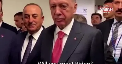 Reuters muhabiri sordu Başkan Erdoğan cevapladı: Yok niye, O Biden, ben de Erdoğan | Video