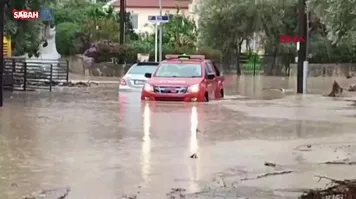 KKTC'de şiddetli yağışlar sele yol açtı