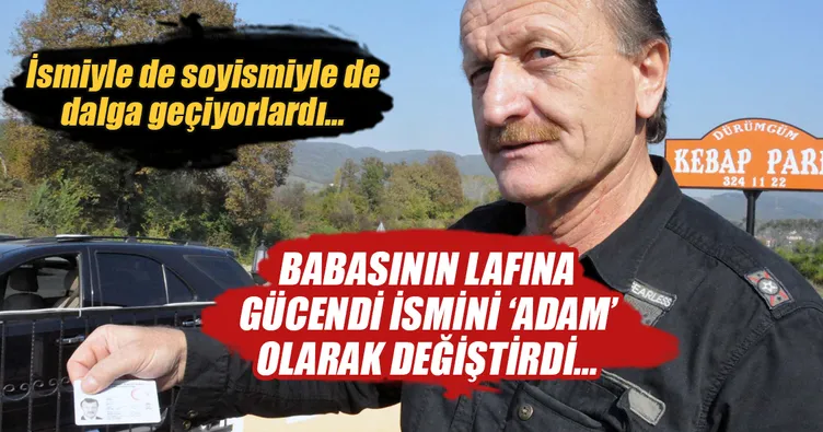 İsmini Adam olarak değiştirdi