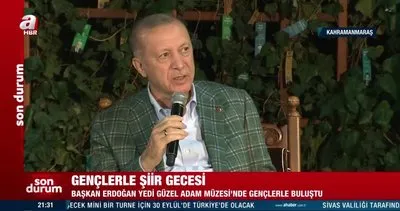 Başkan Erdoğan, Kahramanmaraş’ta gençlerle bir araya geldi: Davamızı yüreklere nakşetmenin en iyi yolu şiirdir | Video