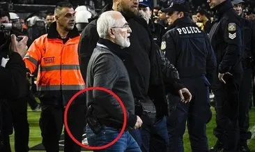 Sahaya silahla inen PAOK başkanına rekor ceza