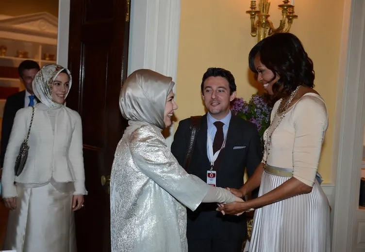 Emine Erdoğan da Michelle Obama’nın konuğuydu