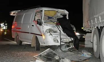 Aydın’da tırla minibüs çarpıştı: 1 ölü