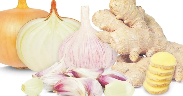 Soğan, zencefil ve sarımsak kalp dostu