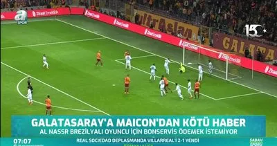 Brezilyalı Maicon’dan Galatasaray’a kötü haber