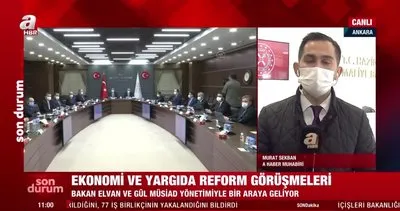 Hazine ve Maliye Bakanı Elvan ile Adalet Bakanı Gül, MÜSİAD yönetimiyle görüştü | Video