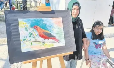 Melisa engelleri resim yaparak aştı