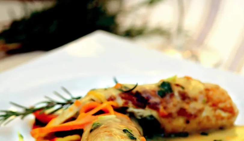 Ispanaklı Tavuk Sarma