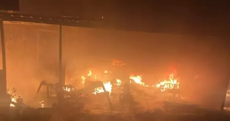 Suudi Arabistan’da otel alev alev yandı