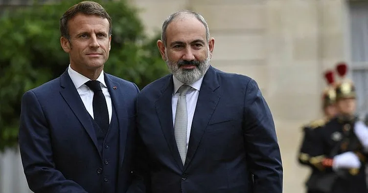 Fransa Cumhurbaşkanı Macron, Ermenistan Başbakanı Paşinyan’la Paris’te bir araya geldi