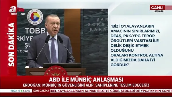 Cumhurbaşkanı Erdoğan, TOBB Ekonomi Şurası'nda önemli açıklamalarda bulundu