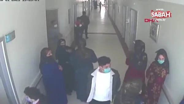 Şanlıurfa'da güvenlik görevlisinin hasta yakınları tarafından dövüldüğü anlar kamerada | Video