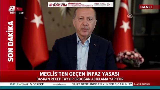 Son dakika: Cumhurbaşkanı Erdoğan'dan 'Ceza İnfaz Düzenlemesi' hakkında flaş açıklamalar (14 Nisan 2020 Salı) | Video