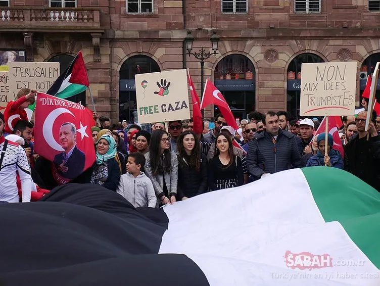 Fransa’da Filistin’e destek gösterileri düzenlendi