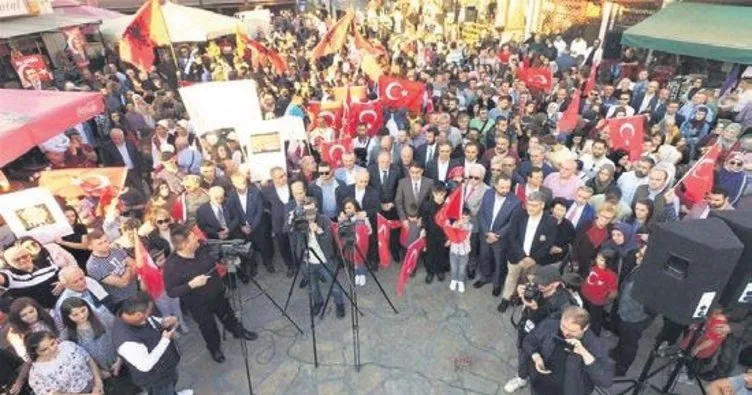 Makedonya Türklerinden dev miting