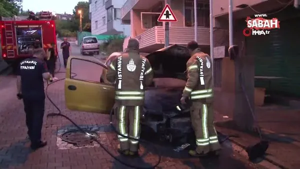İstanbul'da aynı gecede 2. araç kundaklaması | Video