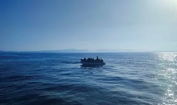 Türk kara sularına geri itilen 13 düzensiz göçmen kurtarıldı #balikesir