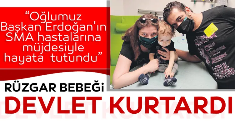 Rüzgar bebeği devlet kurtardı