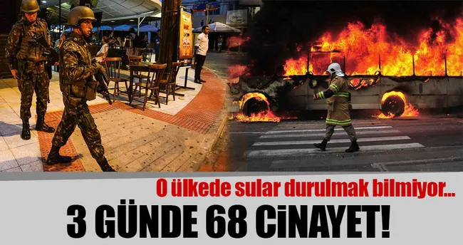Brezilya’da 3 günde 68 cinayet