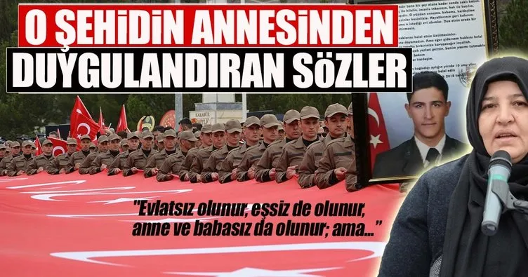 Zeytin Dalı Harekatı’nda şehit olan Ömer Bilal Akpınar’ın annesinden duygulandıran sözler