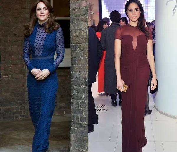 Kate Middleton ile Meghan Markle’ın stil benzerliği.