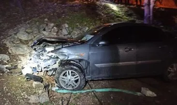 Amasya’da feci kaza: Hamile sürücü yaralandı!