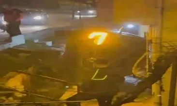 Üsküdar’da polisten kaçan sürücü otomobil ile apartman boşluğuna düştü