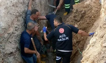 Kazı yapılan alanda çalışan işçi göçük altında kaldı