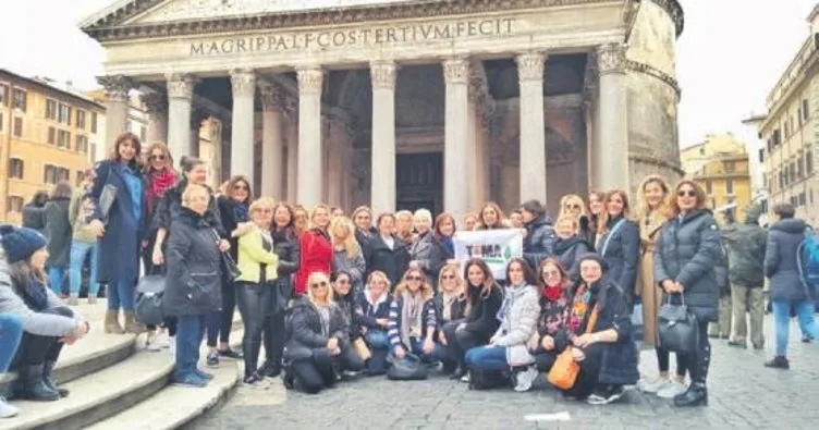 Roma seyahatinde buluştular