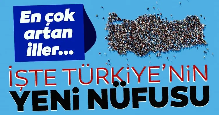 TÜİK’ten son dakika haberi! 2020 Türkiye nüfusu açıklandı! İşte nüfusu en az olan il...