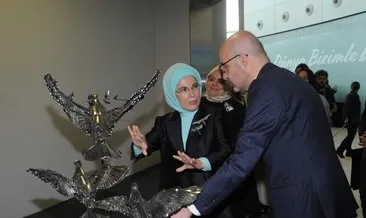 Emine Erdoğan’ın katılımıyla Atıktan Sanata Projesi tanıtıldı