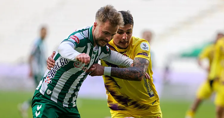 Konyaspor puanı 90+5’te kurtardı