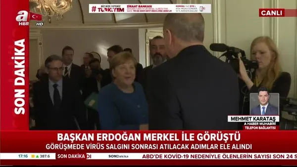 Son dakika: Başkan Erdoğan, Merkel ile görüştü! Corona virüs salgını sonrası atılacak adımlar ele alındı | Video